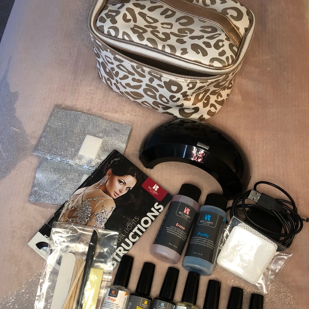 LED GEL LIGHT 🌹RED CARPET🌹 manicure set